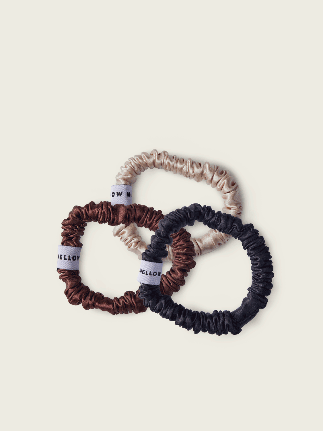 3-Pak Silke Scrunchies/Winter Mix