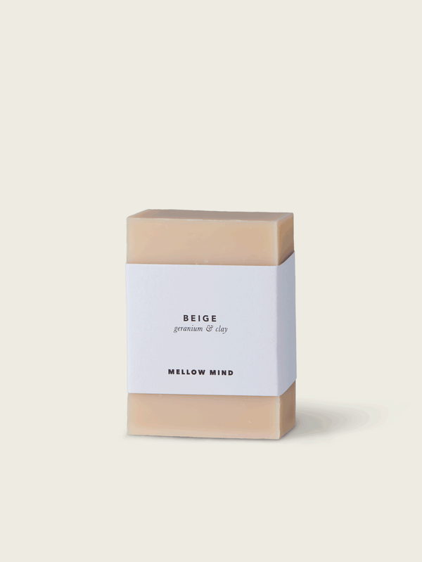 Beige Clay Soap/Geranium, 130 g.