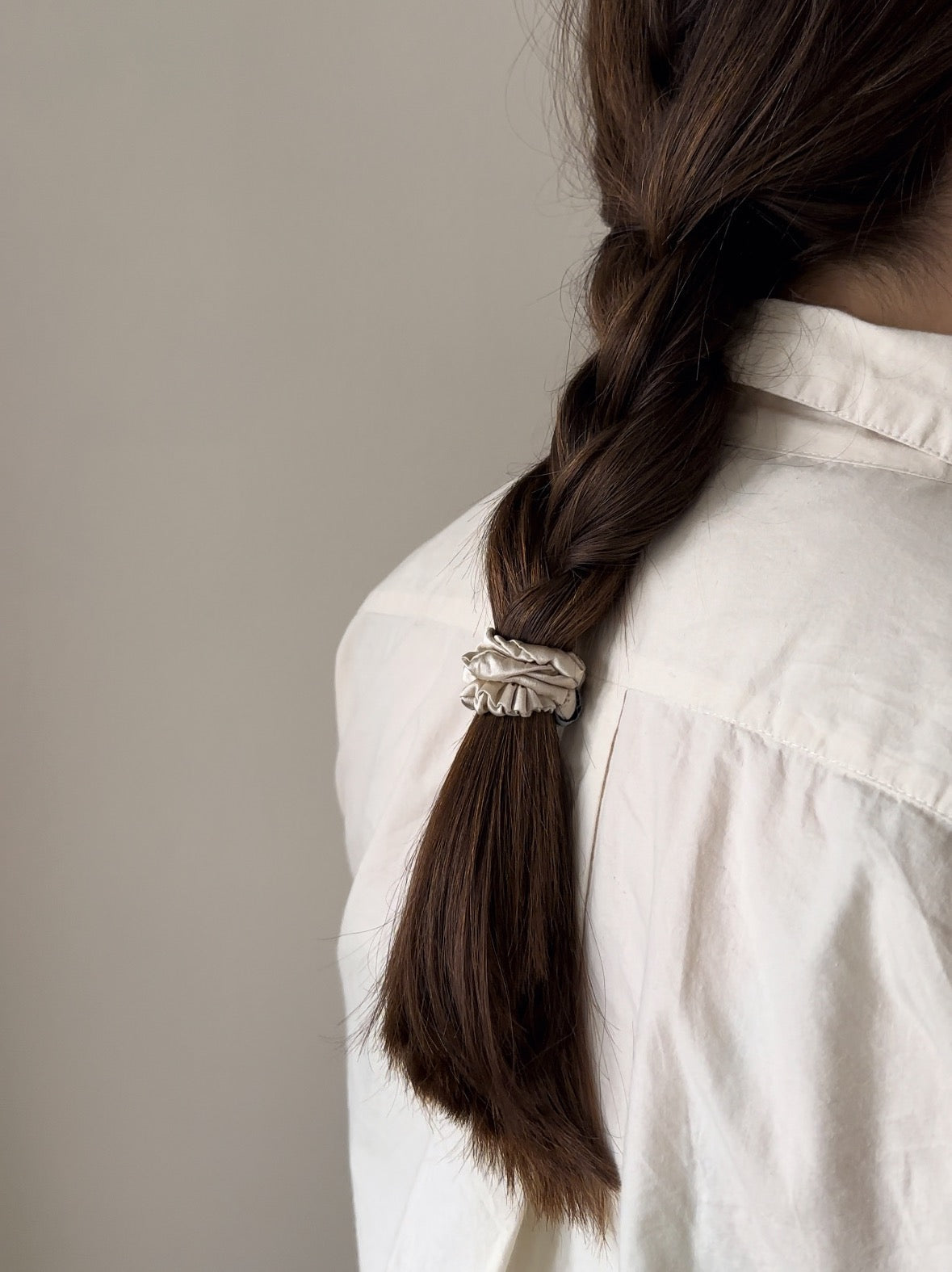 3-Pak Silke Scrunchies/Beige